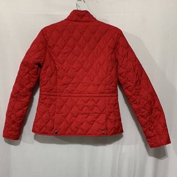EDDIE BAUER down jacket premium goose down quilted snap pockets vents women S - Picture 2 of 12